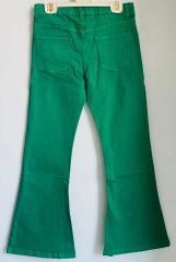 Kız Çocuk İspanyol Paça Jean Pantolon – Ayarlanabilir Bel, Yırtmaç Detaylı, Rahat Kalıp