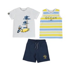 Ocean 3’lü Set | Sarı Mayoral Yaz Kombini