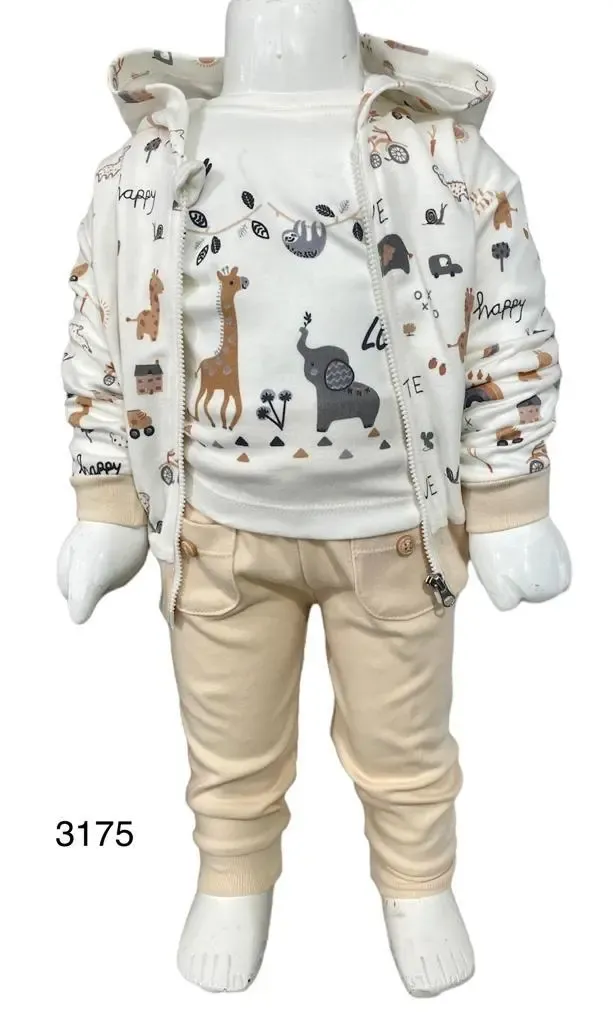 Erkek Bebek 3’lü Set | Karışık  Desenli