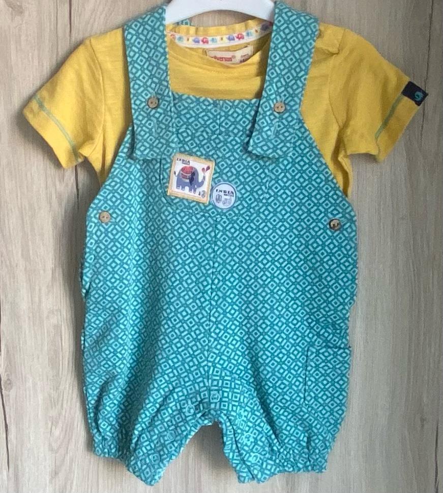 Bebek Tulum Set | Turkuaz Hardal Renk Kombin