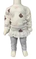Kız Bebek 2'li Set | Etek Ucu Fırfırlı ve Badi | %100 Pamuklu