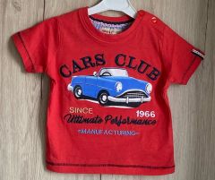 Bebek Cars Tişört | Kırmızı Nakışlı Model