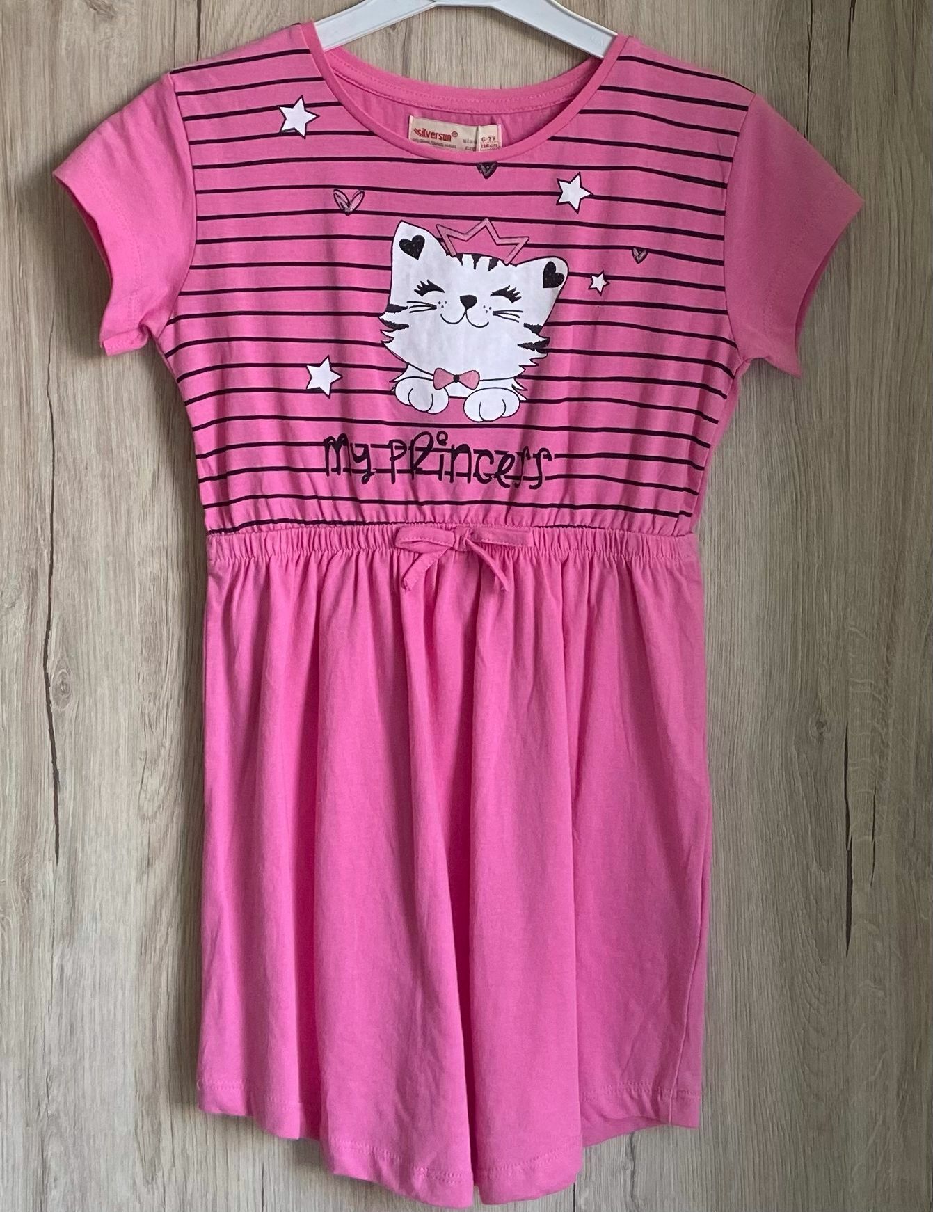Kız Kedi Elbise | Fuşya Pembe Sevimli Stil