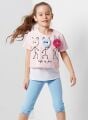 Life is Fun Kız Çocuk T-shirt Tayt Takım