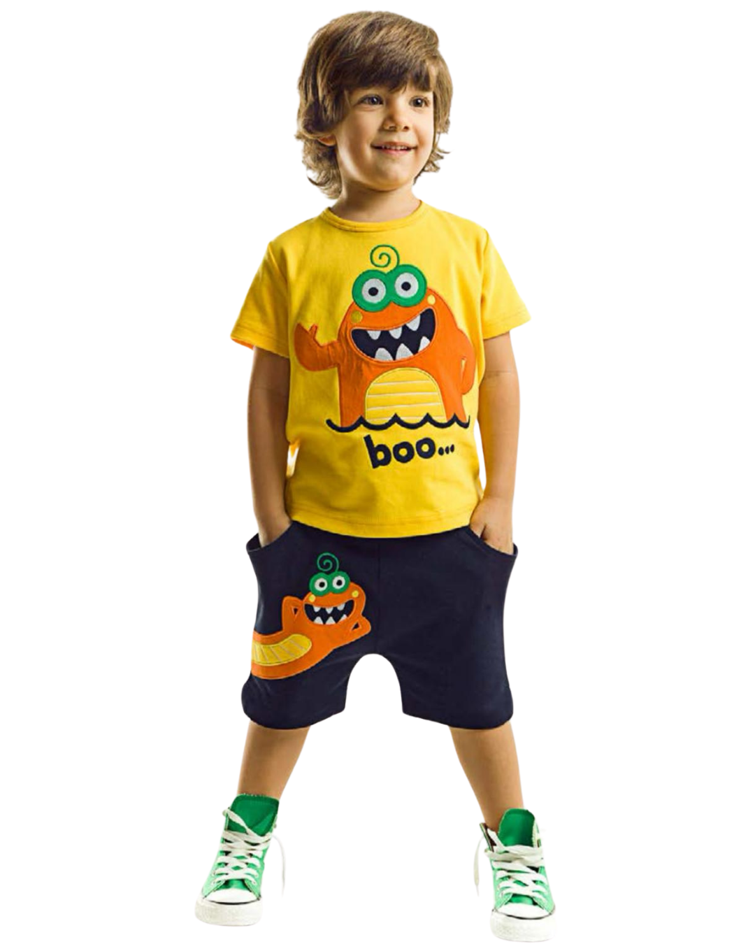 Lake Monster Erkek Çocuk T-shirt Şort Takım