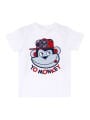 Deno Monkey Plaid Erkek Çocuk T-shirt Şort Takım | Yazlık %100 Pamuk Desenli Set