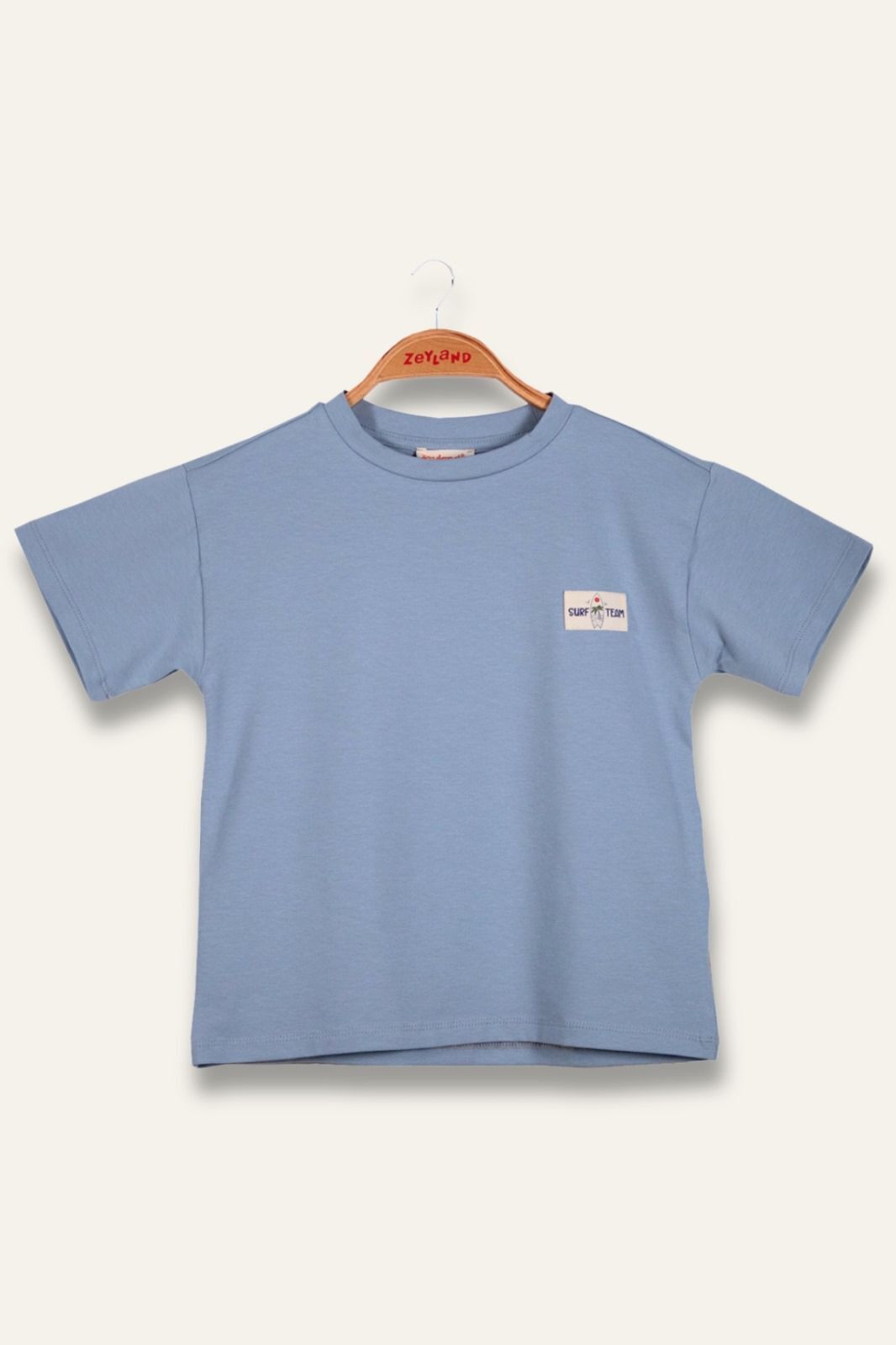 Erkek Çocuk Sörf Baskılı T-shirt – Mavi | Zeyland